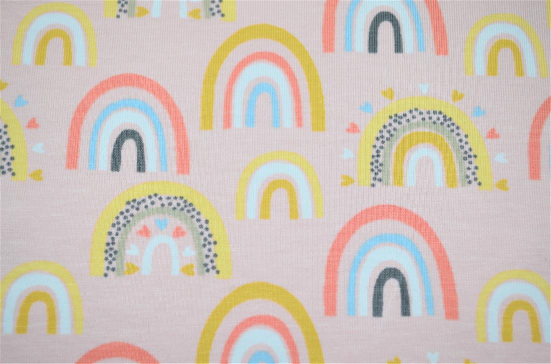 Pink Printed Cotton Jersey