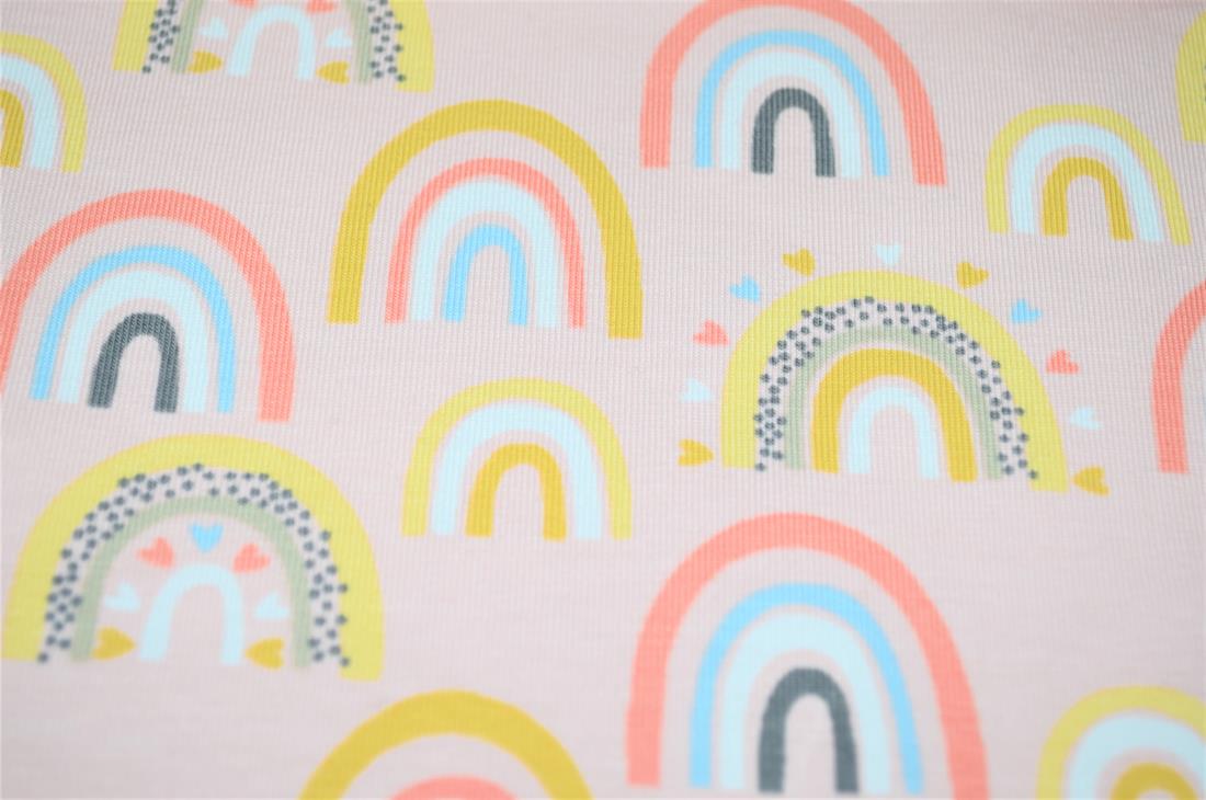 Pink Printed Cotton Jersey