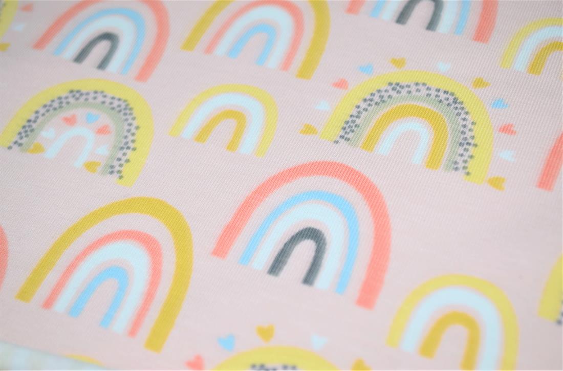 Pink Printed Cotton Jersey
