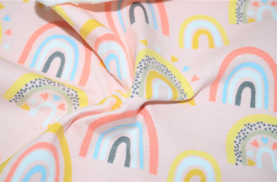 Pink Printed Cotton Jersey