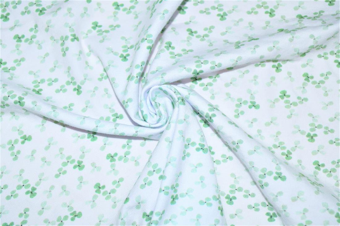White Printed Cotton Jersey