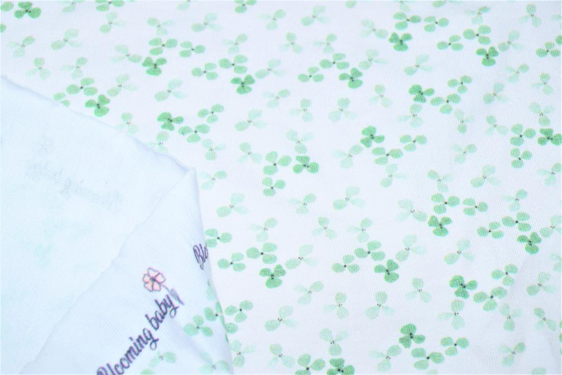 White Printed Cotton Jersey