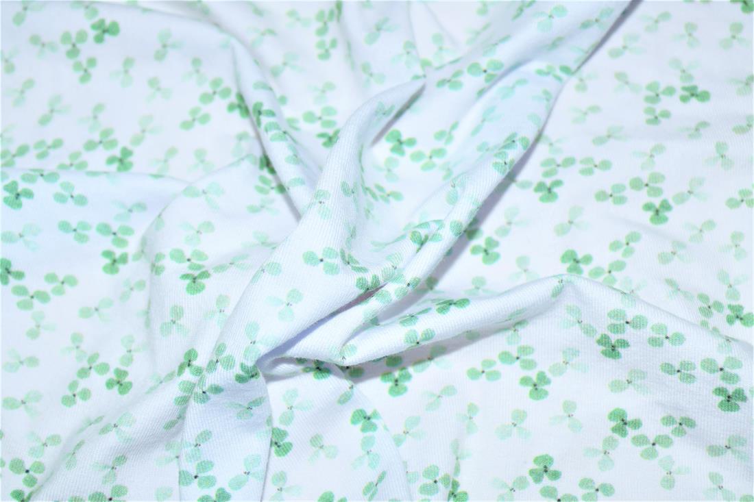 White Printed Cotton Jersey