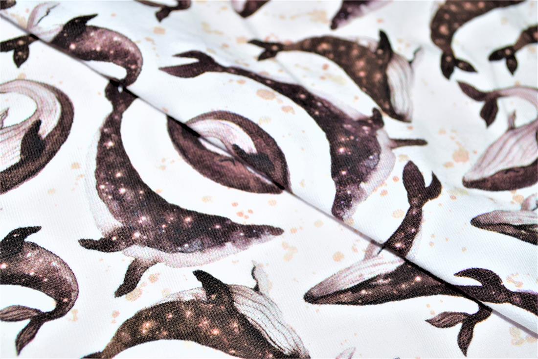White Printed Cotton Jersey
