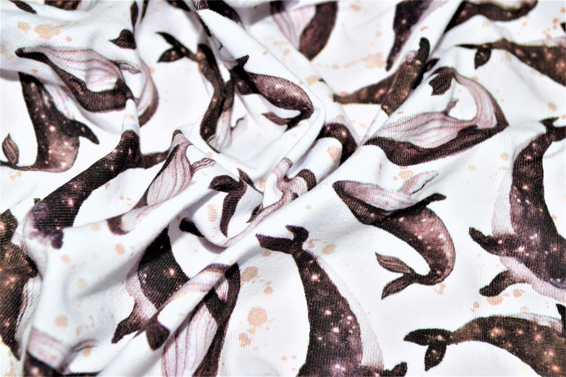White Printed Cotton Jersey