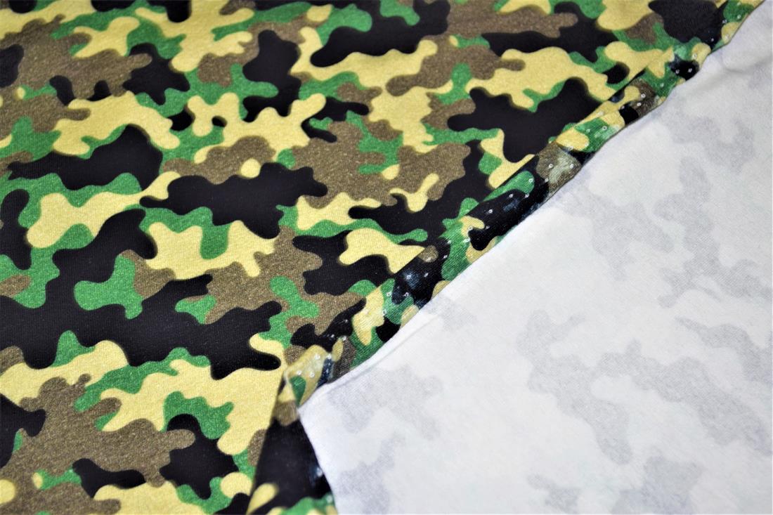 Army Green Camouflage Printed Jersey