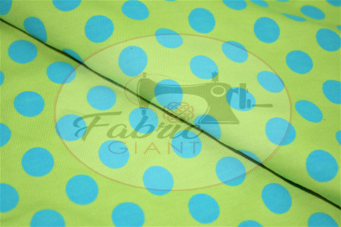 Green Polka Dot Printed Jersey