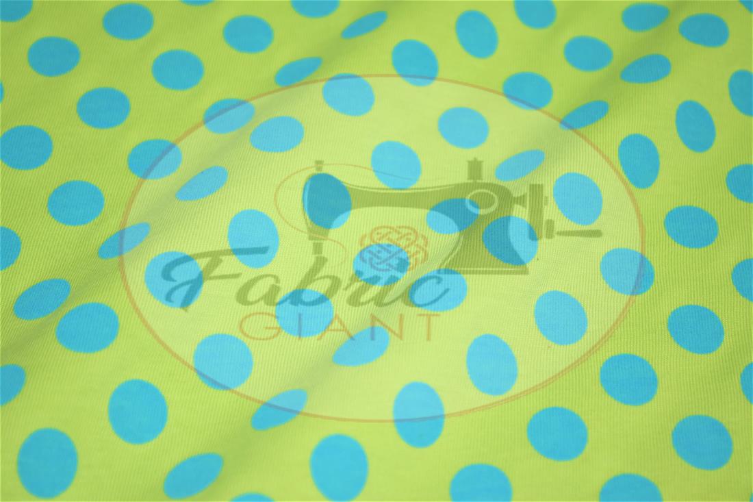 Green Polka Dot Printed Jersey