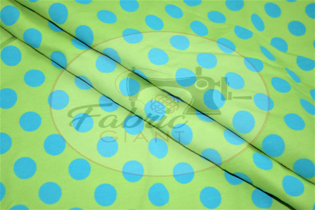 Green Polka Dot Printed Jersey