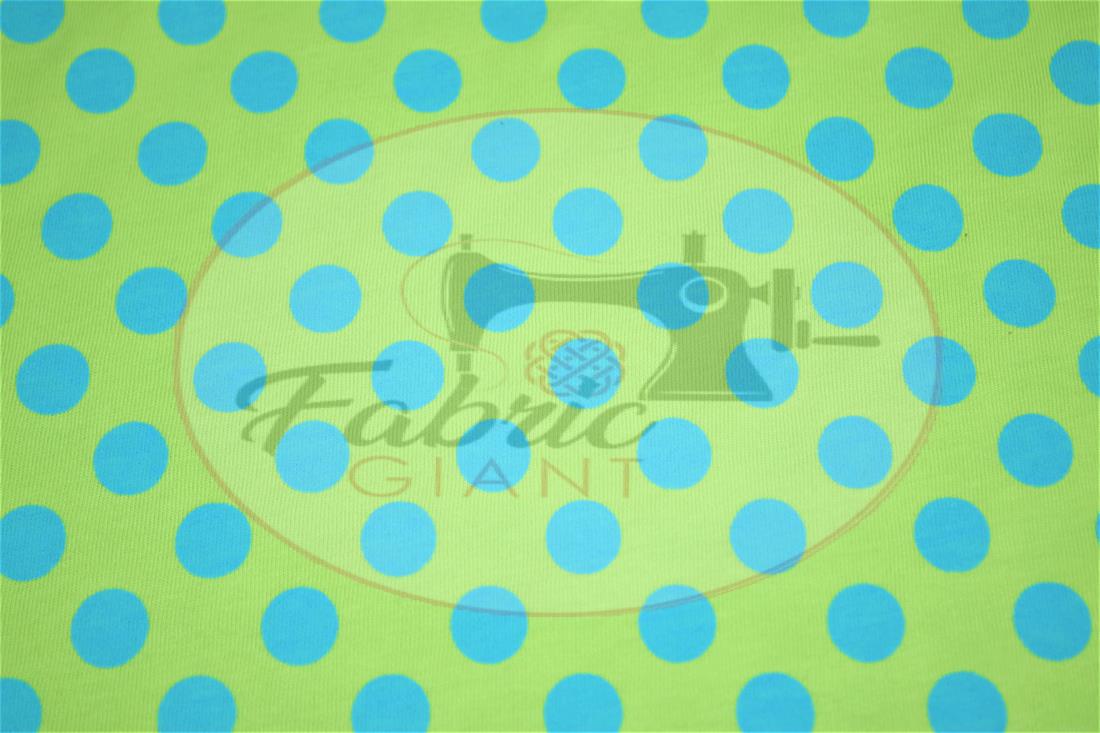 Green Polka Dot Printed Jersey