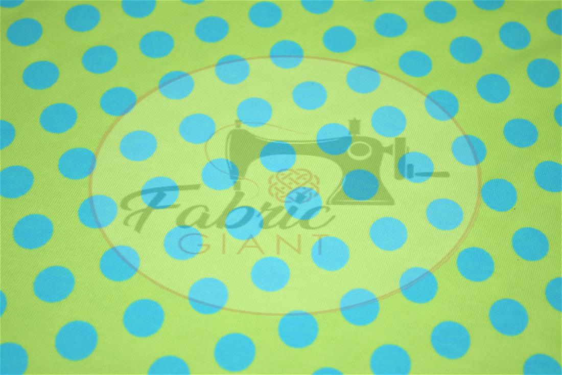 Green Polka Dot Printed Jersey