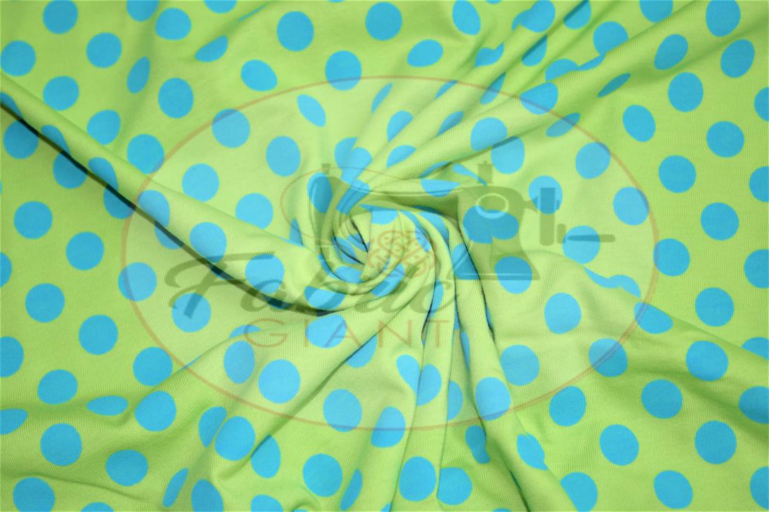 Green Polka Dot Printed Jersey