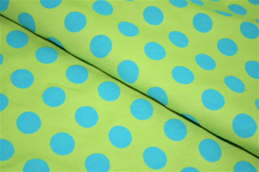 Green Polka Dot Printed Jersey