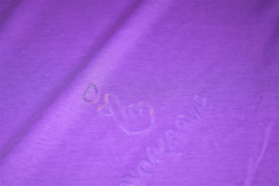 Purple Printed Jersey Fabric
