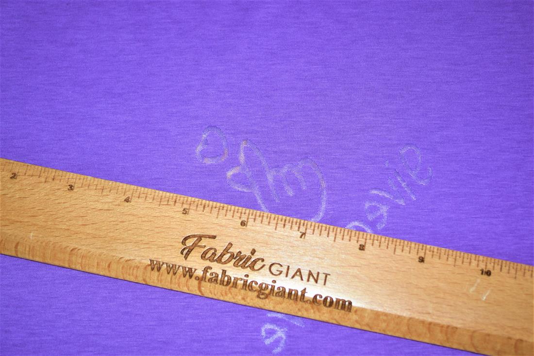 Purple Printed Jersey Fabric