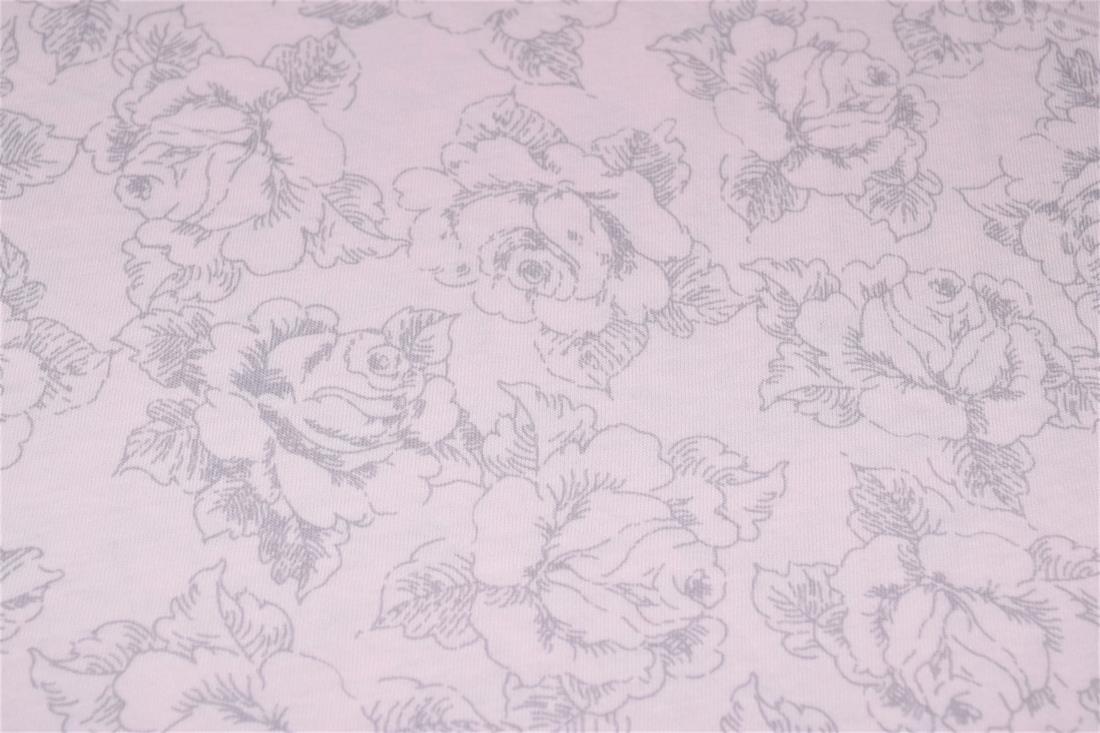 Light Pink Printed Jersey Fabric