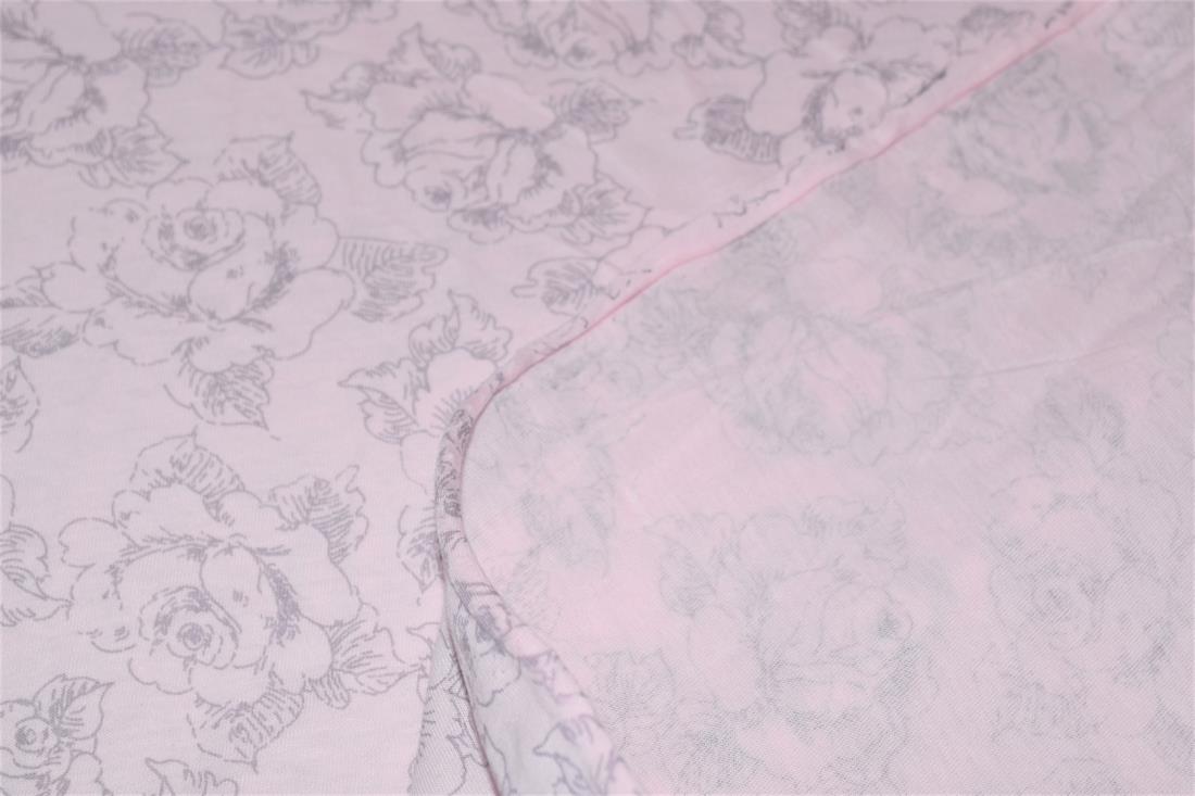 Light Pink Printed Jersey Fabric
