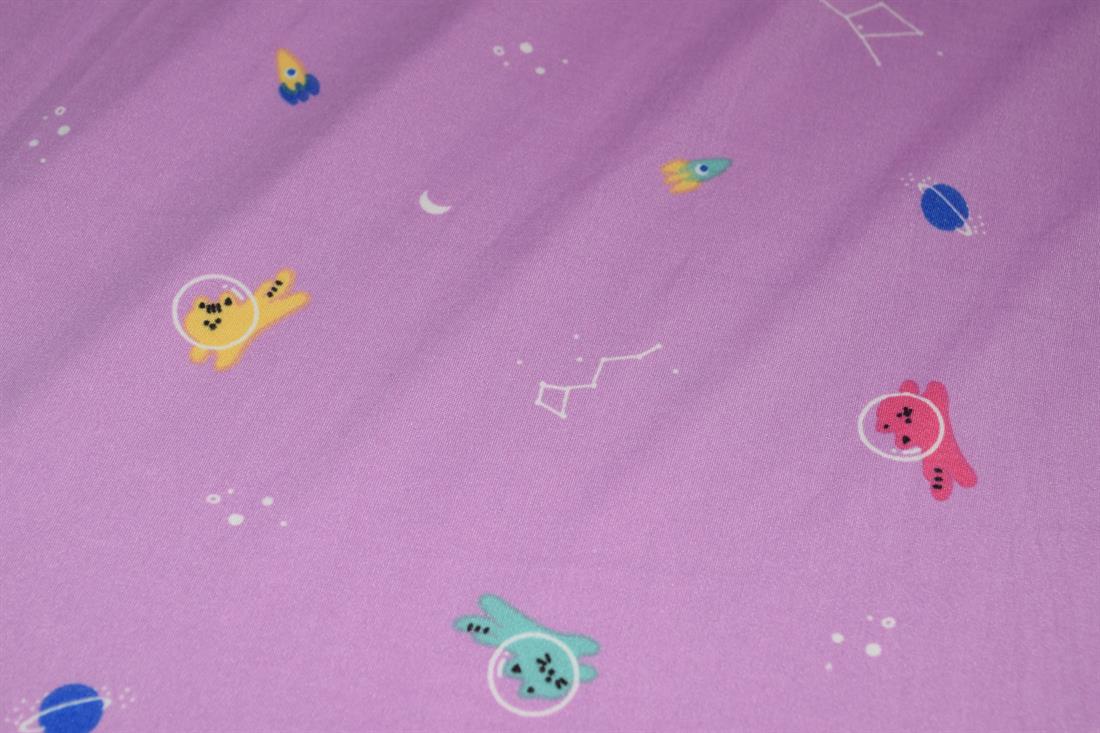 Lilac Plain Jersey Fabric