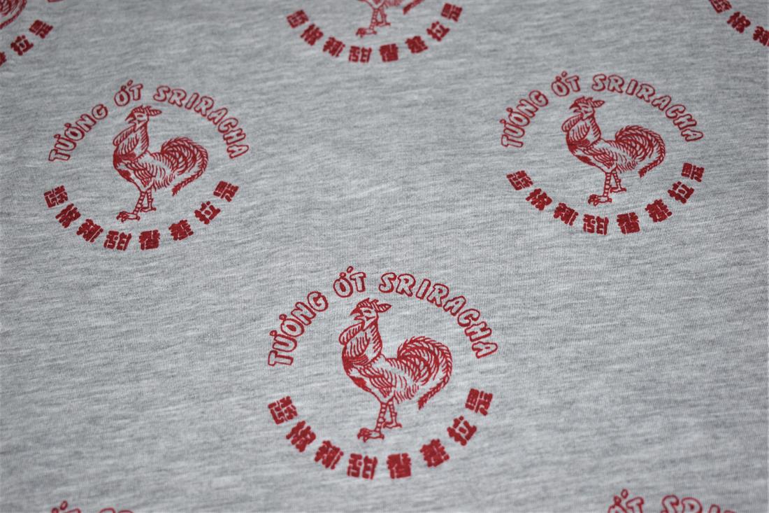 Light Grey PrintedJersey Fabric