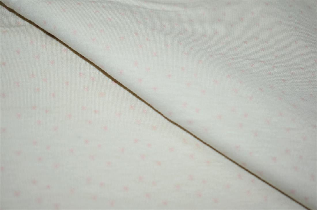 Cream Printed Jersey Fabric
