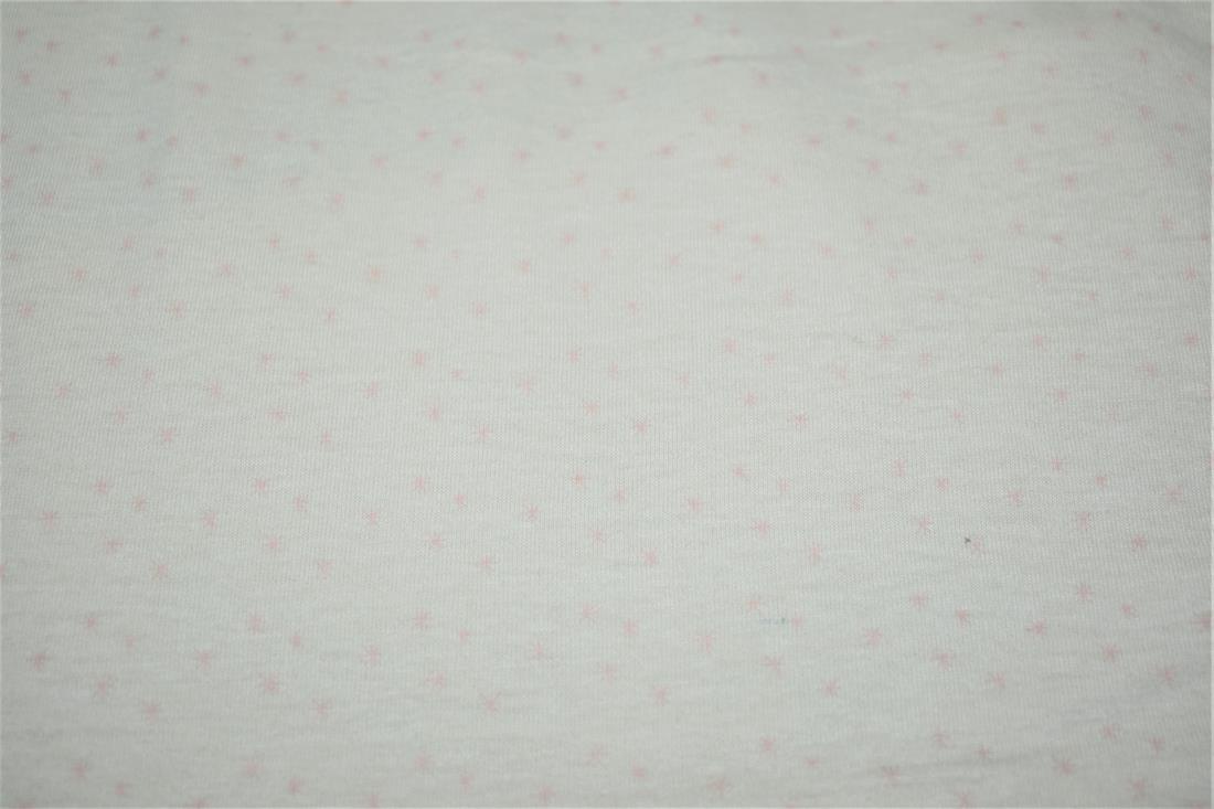 Cream Printed Jersey Fabric