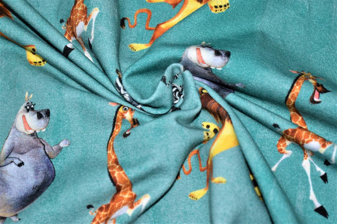 Little Johnny Goes On Safari Cotton Jersey
