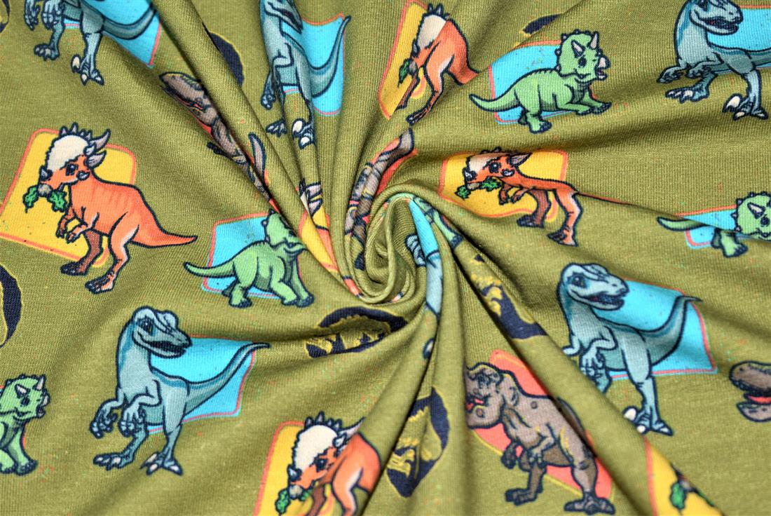 Little Johnny Goes On Safari Cotton Jersey