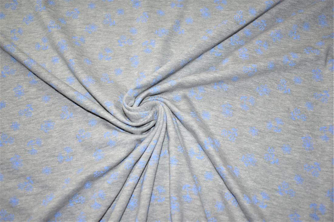 Grey Printed Jersey Fabric