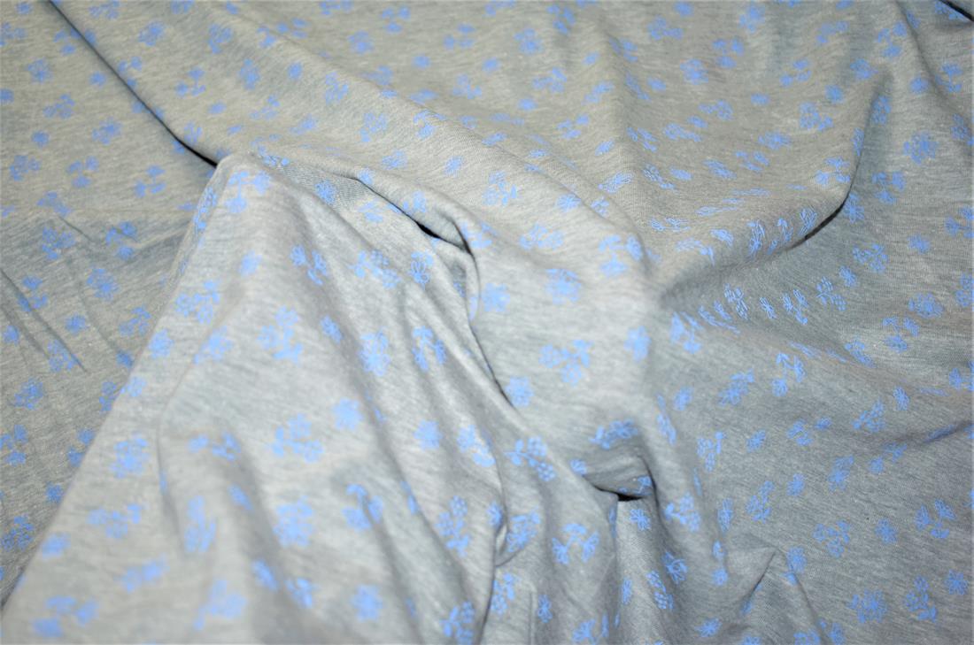 Grey Printed Jersey Fabric