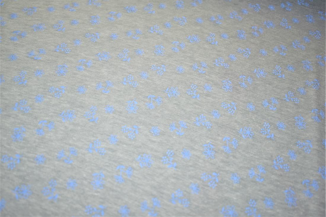 Grey Printed Jersey Fabric