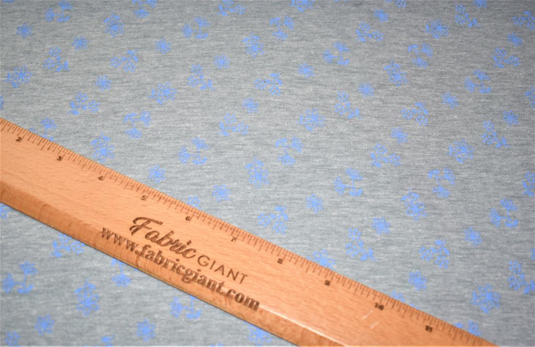 Grey Printed Jersey Fabric