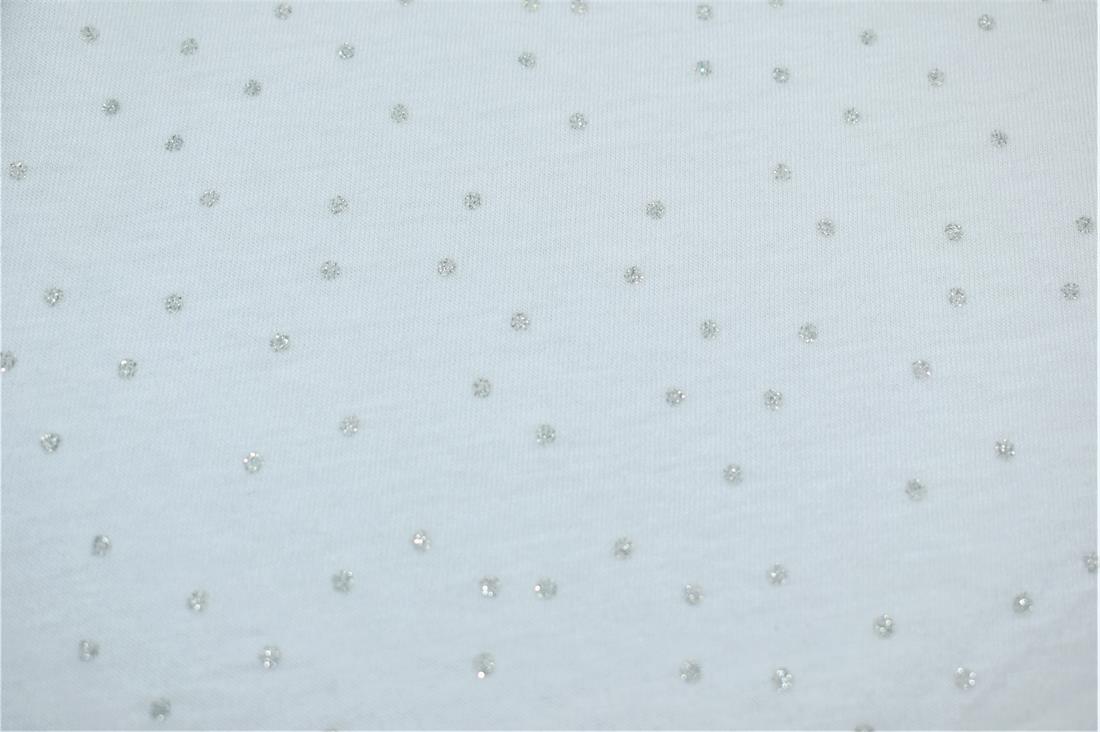 White Printed Jersey Fabric