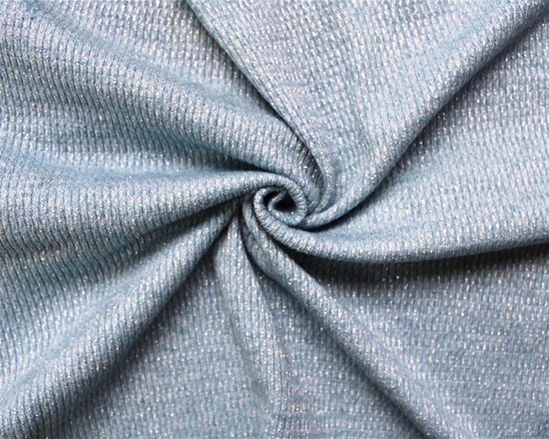 Silver Lurex Knit Is a Soft