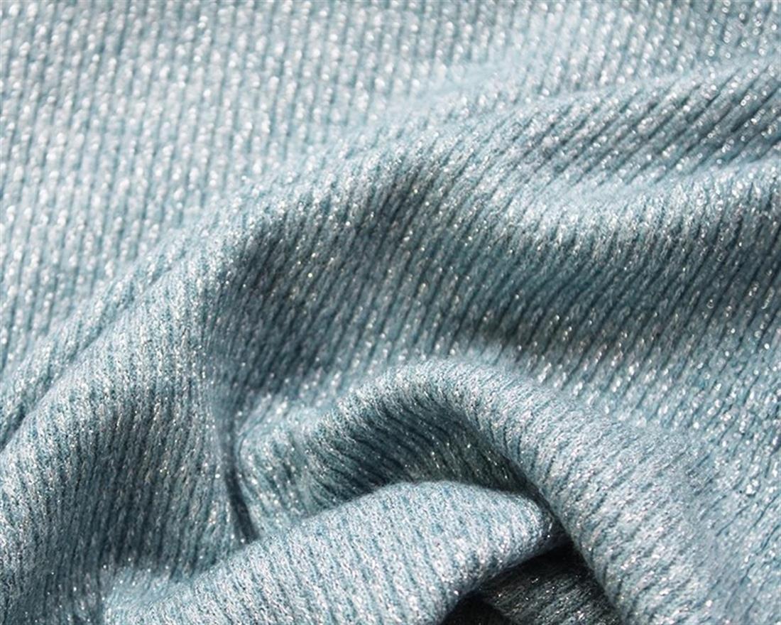 Silver Lurex Knit Is a Soft