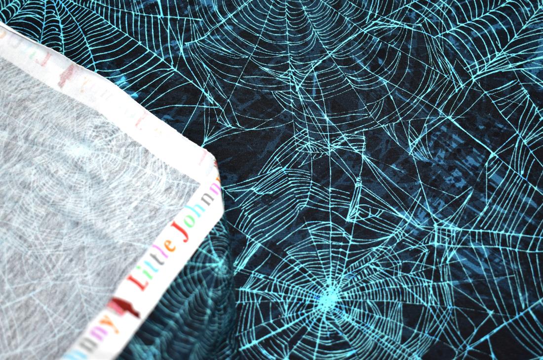 Black & Turquoise Little Johnny Neon Spider Web Jersey