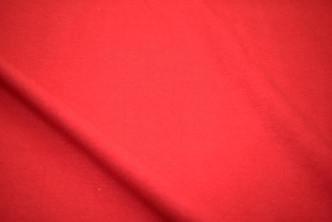 Red Plain Medium Weight Cotton Jersey Fabric