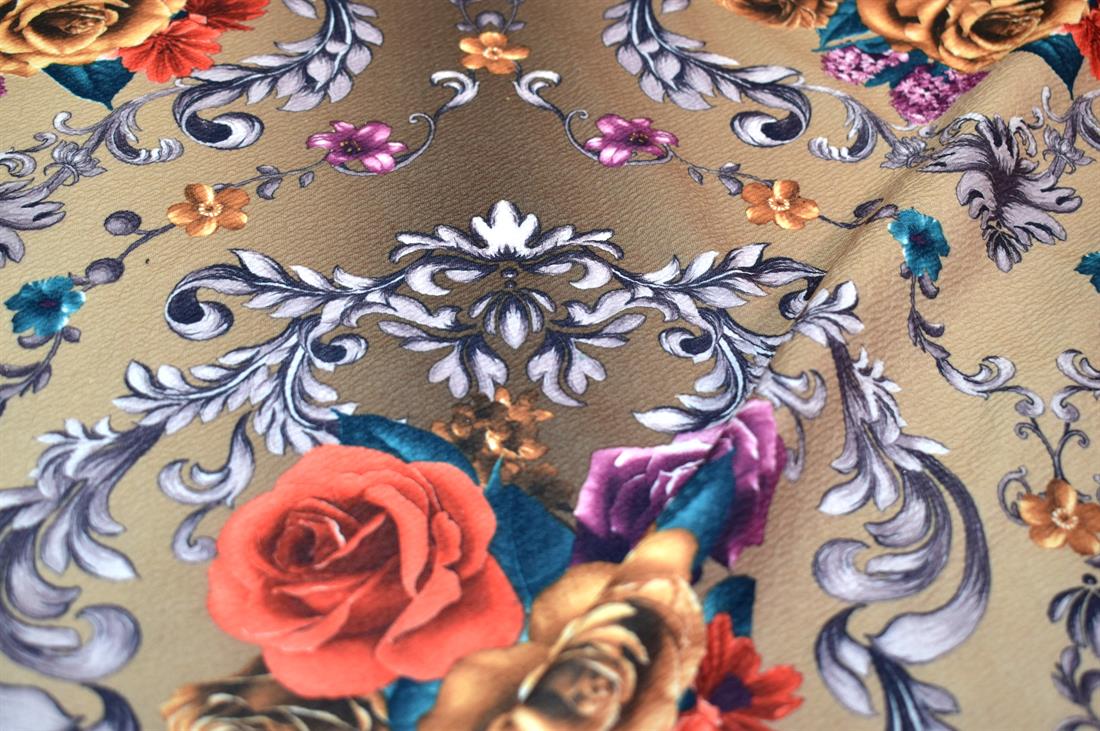 Printed Floral Jersey Fabric