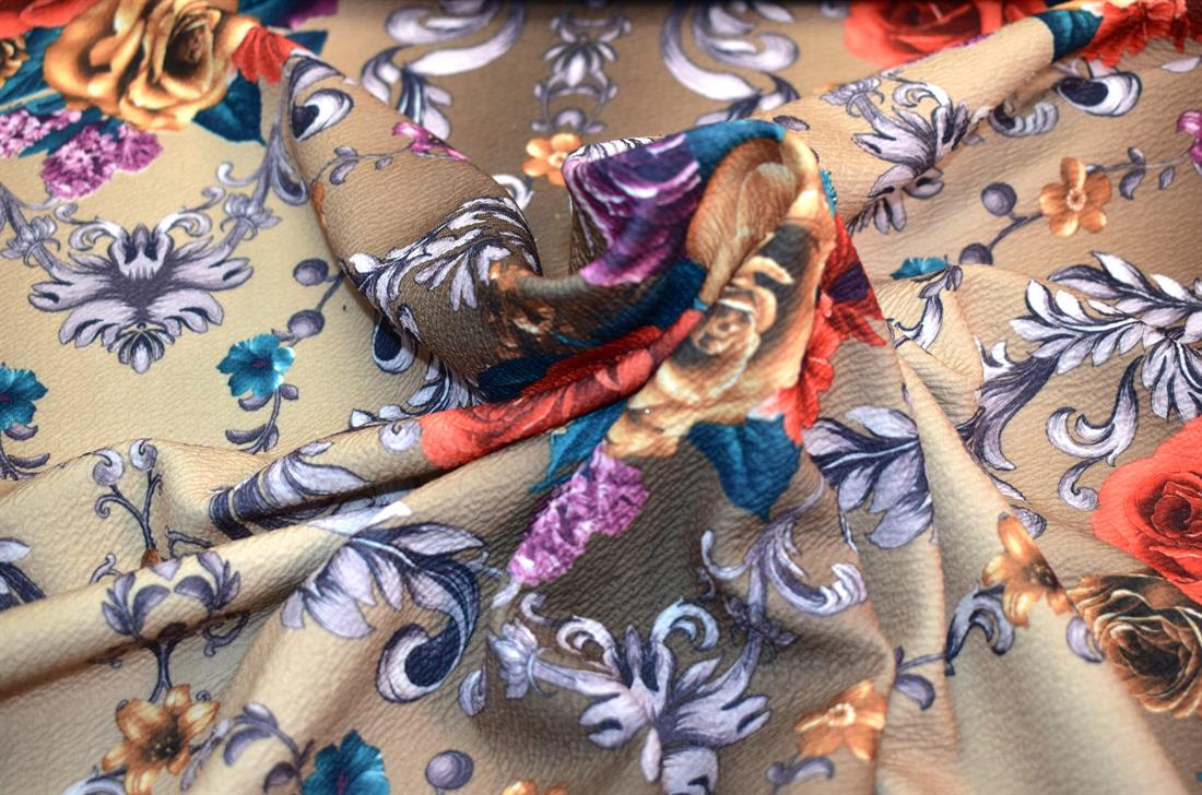 Printed Floral Jersey Fabric