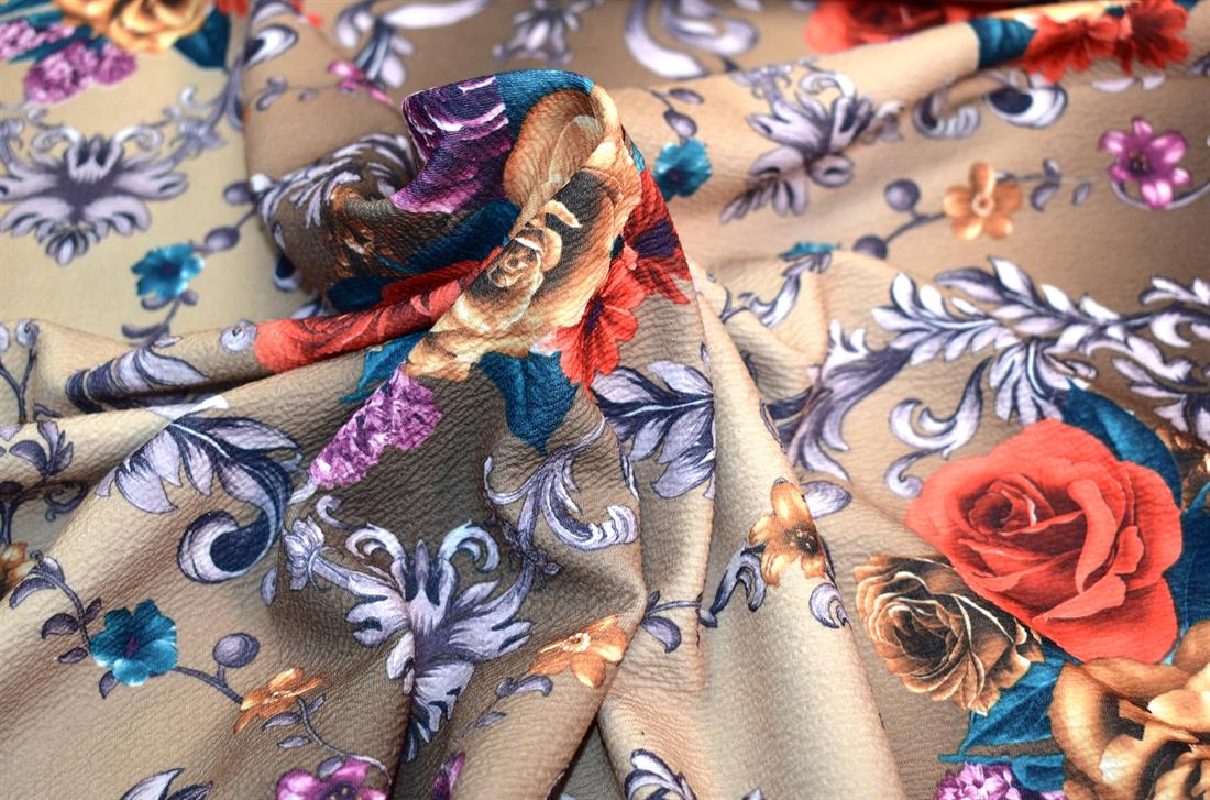 Printed Floral Jersey Fabric