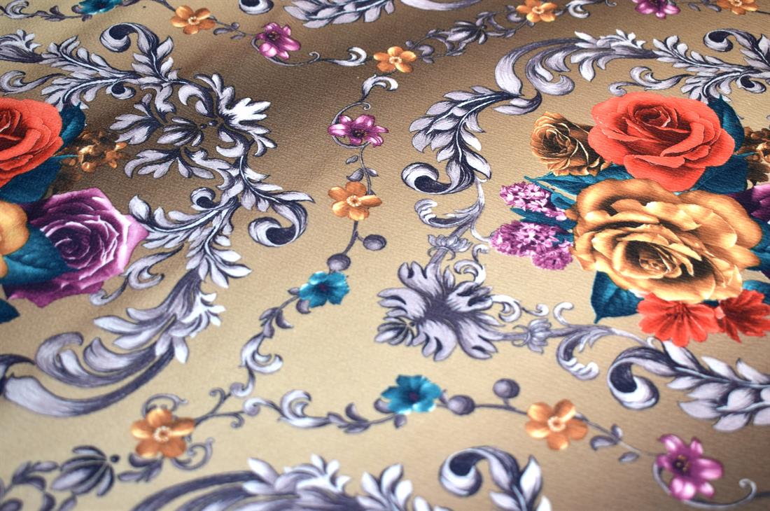 Printed Floral Jersey Fabric
