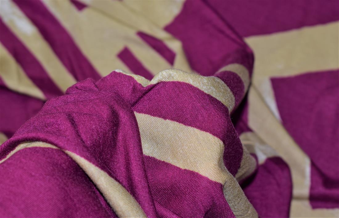 Majenta Printed Jersey Fabric