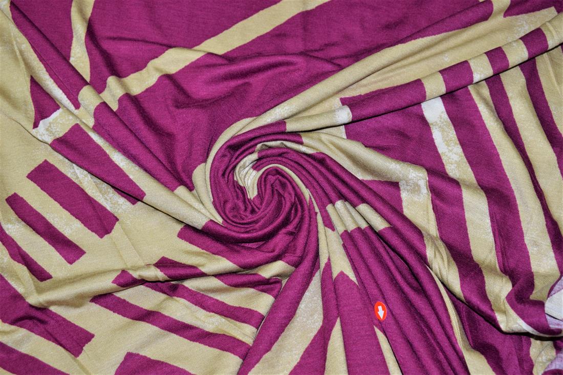 Majenta Printed Jersey Fabric
