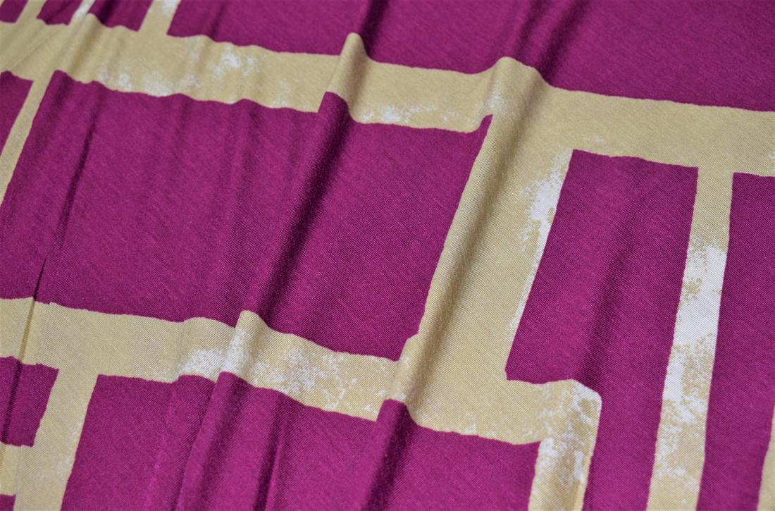 Majenta Printed Jersey Fabric