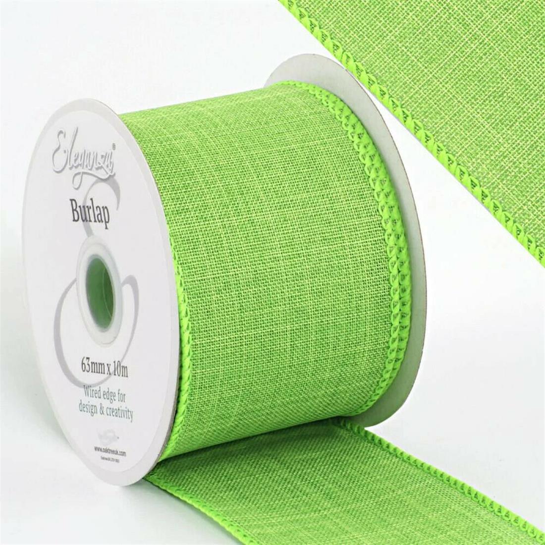 Wired Edge Jute Ribbon