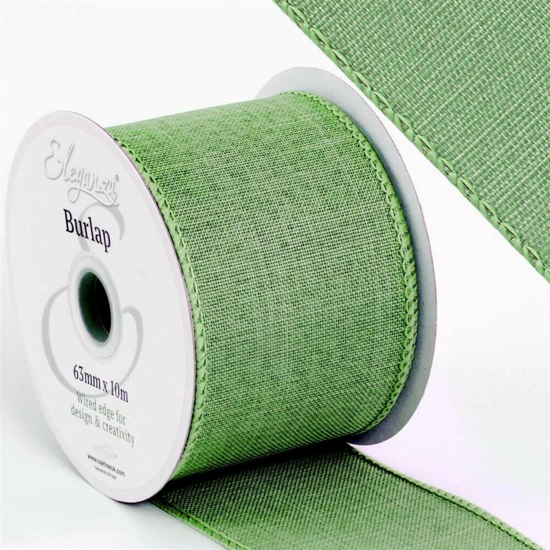Wired Edge Jute Ribbon