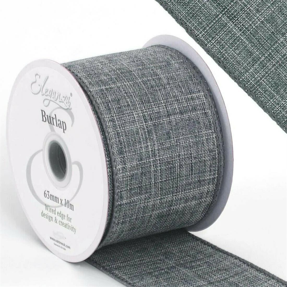 Wired Edge Jute Ribbon