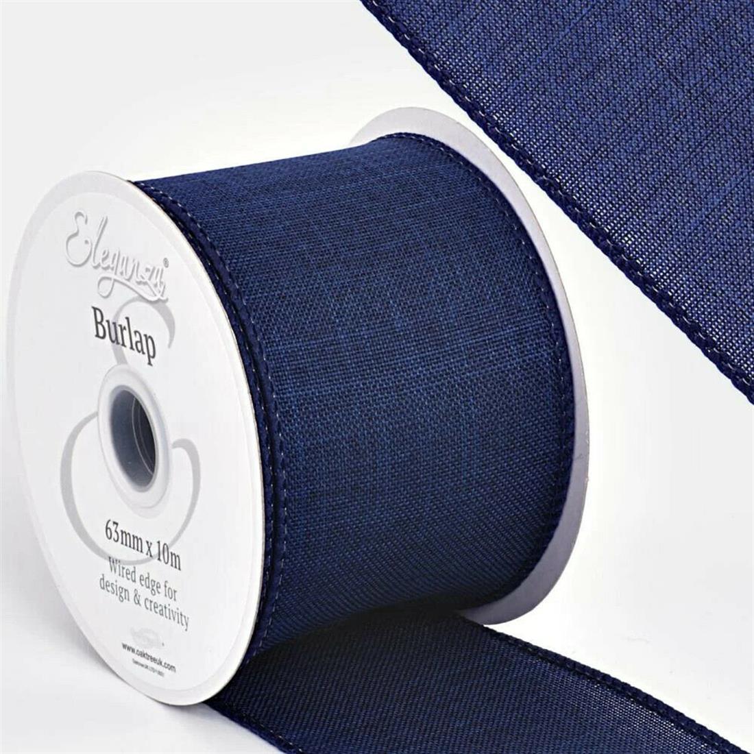 Wired Edge Jute Ribbon