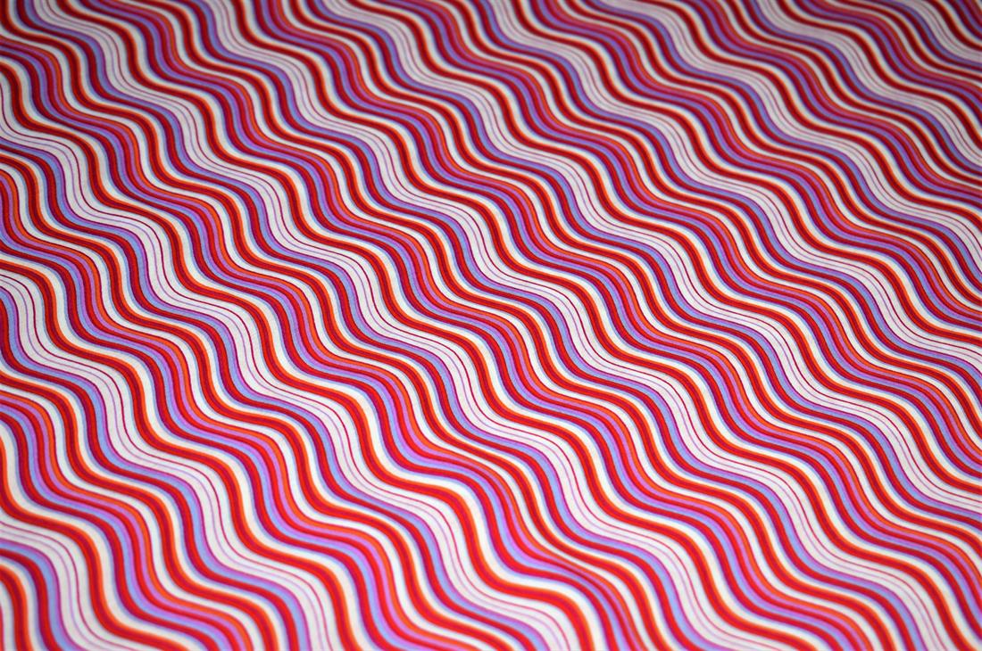 Red & Orange Zig Zag Print Cotton Lawn
