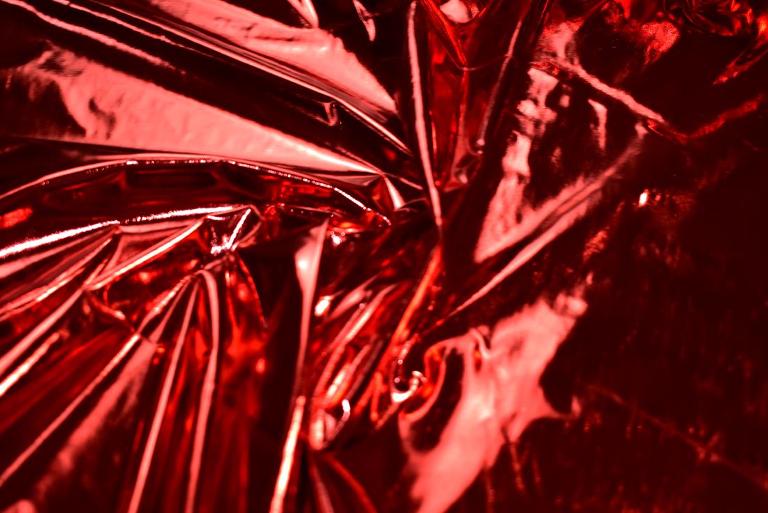 Red Plain Lame Fabric
