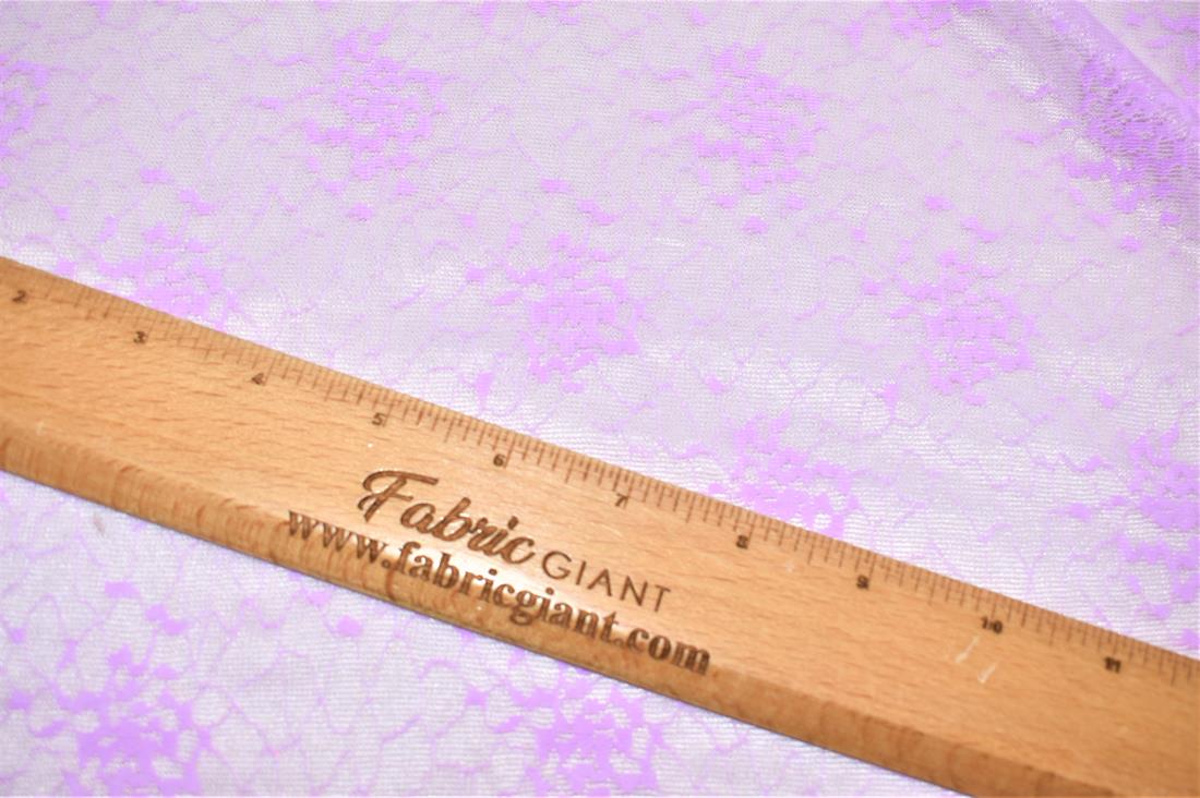 Lilac Printed Lace
